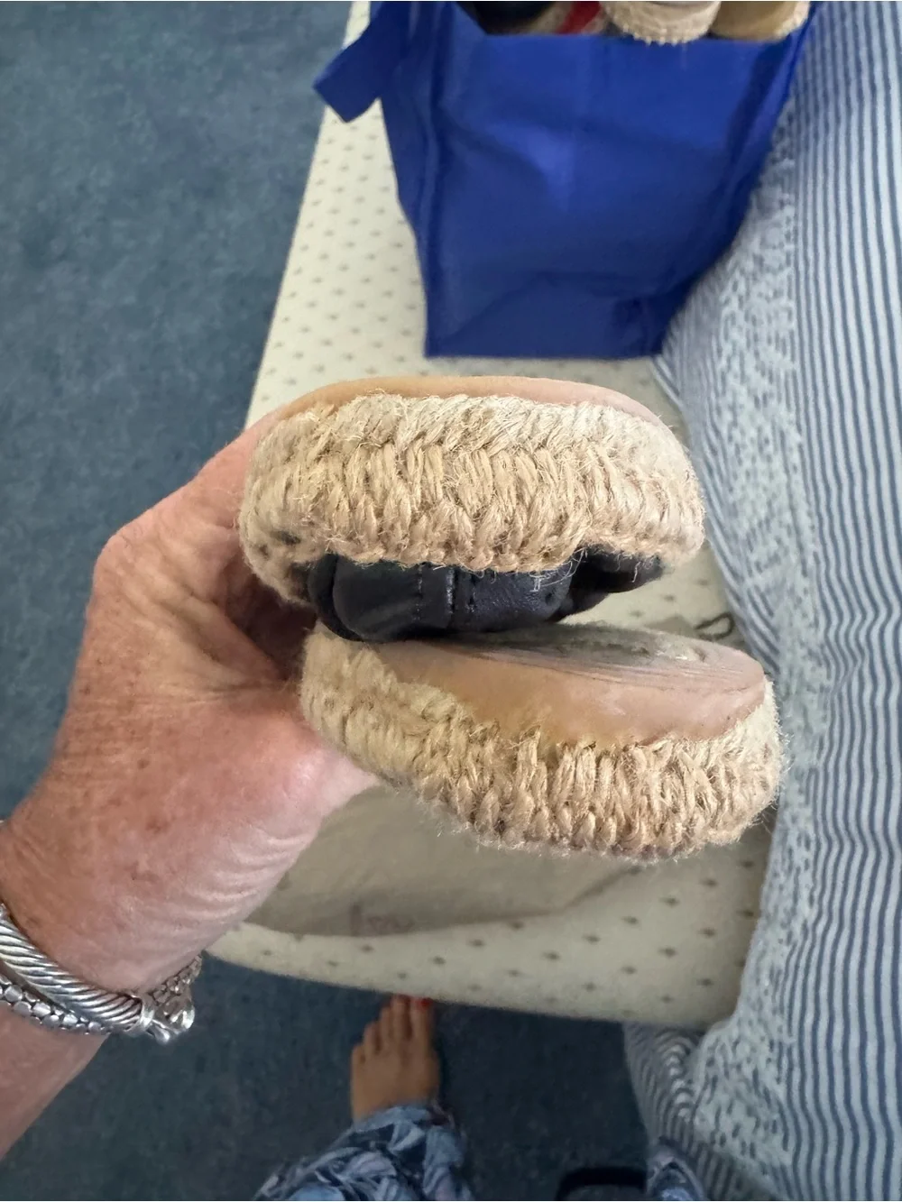 Black Espadrille Slip-On Shoes